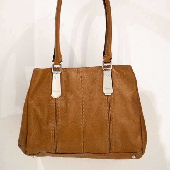 COPY - VINTAGE TIGNANELLO Shoulder bag Tan Leather Handbag Purse - Picture 2 of 4